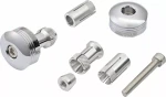 Końcówki kierownicy DAYTONA RING 14-19mm srebrne bar ends