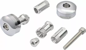 Końcówki kierownicy DAYTONA RING 14-19mm srebrne bar ends