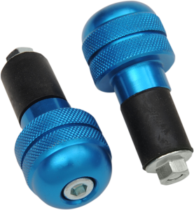 Końcówki kierownicy K&S 22mm niebieskie ciężarki antywibracyjne bar ends
