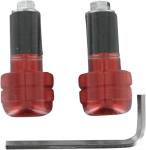 Końcówki kierownicy K&S 22mm czerwone ciężarki antywibracyjne