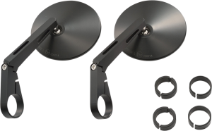 Para lusterek DAYTONA 10 LONG Clamp-on Flat D-mirror set