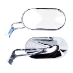 Para lusterek Oval - chrom mirror set