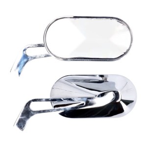 Para lusterek Oval - chrom mirror set