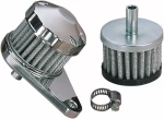 Filtr odpowietrzenia skrzyni korbowej EMGO z podstawą chrom Crankcase filter kit