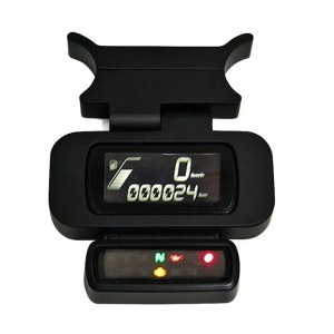 Zestaw do przeniesienia zegarów Killer Custom Harley Davidson Softail 18-23 mocowanie czarne regulowane