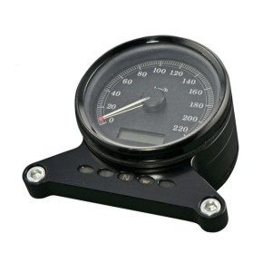 Czarne mocowanie prędkościomierza FREE SPIRITS Harley Davidson Sportster 