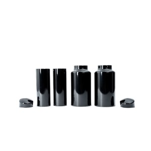 Zestaw osłon przedniego zawieszenia Killer Custom czarne Harley Davidson Softail 18-19