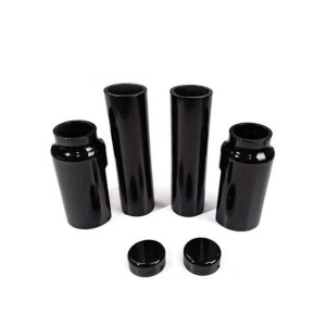 Zestaw osłon przedniego zawieszenia Killer Custom czarne Harley Davidson Softail 18-23