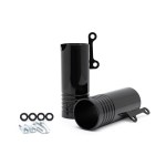 Dolne osłony lag Killer Custom czarne, rowkowane Harley Davidson Street Bob Softail Standard 18-23