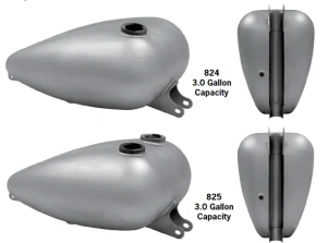 Zbiornik paliwa PAUGHCO Mustang 3 gallon gas tank Harley Sportster 52-78