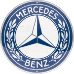  Mercedes Benz plakat okrągły 35cm okrągła tabliczka do garażu do biura na prezent