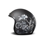 Otwarty kask DMD Retro helmet Ghost Rider kask motocyklowy z oldschoolowa grafiką ECE22.06  