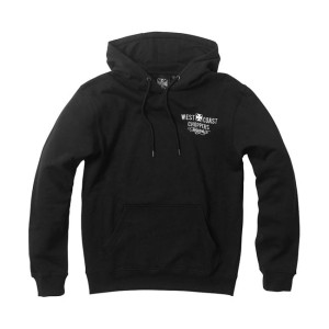 Czarna bluza z kapturem West Coast Choppers Frisco hoodie black