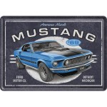 OZDOBNA METALOWA TABLICZKA  FORD MUSTANG 14x10 cm  