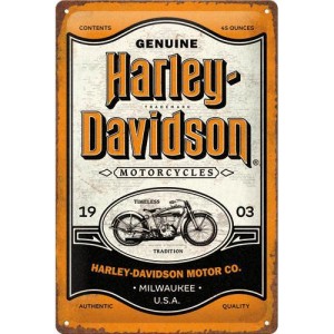 METALOWA TABLICZKA HARLEY DAVIDSON 22419 Plakat 20x30 Harley-Davidson