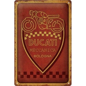 METALOWA TABLICZKA DUCATI MOTORCYCLES  22425 Plakat 20x30 Ducati Meccanica