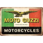 METALOWA TABLICZKA PREZENT DLA MOTOCYKLISTY DO GARAŻU 22428 Plakat 20x30 Moto Guzzi