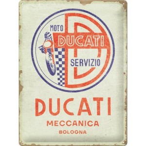 METALOWA TABLICZKA OZDOBNA DUCATI PLAKAT 23373 Plakat 30x40 Ducati Moto Servizio