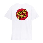 T-shirt Santa Cruz Dot Chest t-shirt white biała koszulka z oldschoolowa grafiką 