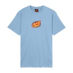T-shirt Santa Cruz Oval Check Flame Front t-shirt crystal blue błękitna koszulka Santa Cruz