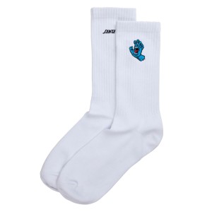 Białe skarpetki Santa Cruz Screaming Mini Hand socks white