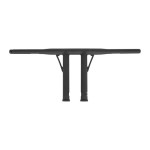 Czarna kierownica Burly 1-1/4" Folsom 10" black handlebar