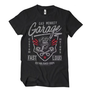  Gas Monkey Garage Fast'n Loud t-shirt black oldschoolowa koszulka z fajna grafiką