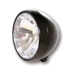 Klasyczny reflektor motocyklowy Shin Yo Randall 6 1/2 cala , czarny , dolne mocowanie Headlamp