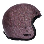 Kask Roeg Jett helmet Purple Haze brokatowy kask otwarty z homologacją  