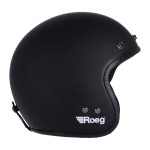 Ksk Roeg Jett helmet matte black klasyczny otwarty kask w starym stylu z homologacją ECE 22.06 