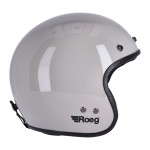 Kask Roeg Jett helmet fog white biały klasyczny otwarty kask w starym stylu z homologacją ECE 22.06 