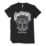 Gas Monkey Garage Big piston t-shirt black czarna koszulka z fajnym motywem 