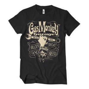 Gas Monkey Garage Wrench Label t-shirt black czarna koszulka z ciekawą grafiką