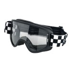 Biltwell Moto 2.0 Checkers goggles black/white retro gogle motocyklowe 