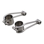 Daytona uniwersalne mocowanie reflektora retro 41mm polerowana stal nierdzewna