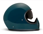 Kask z blendą na scramblera DMD Seventyseven helmet Petrol