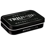 Metalowe pudełeczko TRIUMPH z cukierkami  Mintbox XL Triumph Logo Silver