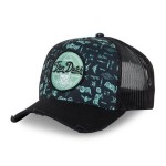 Von Dutch Full Meca cap blue świetna ciemna truckerka stylowa czapka  z daszkiem  z fajnym wzorem motocyklowym