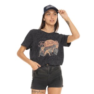 Koszulka Von Dutch Pin Up female t-shirt black dasska koszulka z fajnym motywem pin up girls