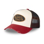 Von Dutch logo cap grey/red truckerka stylowa czapka  z daszkiem  w stylu retro