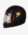Kask By City Roadster III helmet matt black czarny integralny kask w stylu retro cafe racer
