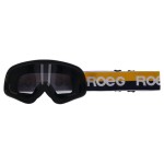 Roeg Peruna Yellow Stripe goggle black and yellow/blue strap gogle motocyklowe enduro scrambler vintage