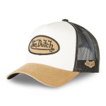 Von Dutch Classic Logo cap brown/khaki black zielono-beżowa czapka z daszkiem 