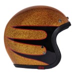 13 1/2 Skull bucket helmet Superior metal flake retro otwarty kask z fajnym malowaniem bobber harley 