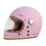Jasno różowy kask By City Roadster III helmet pink retro kask integralny 