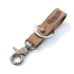 Skórzany brelok do motocykla Tripmachine Key Fob raw black