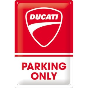 Metalowa tabliczka do garażu 22426 Plakat 20x30 Ducati - Parking Only