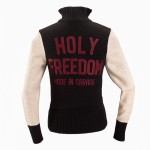 Holy Freedom Dirtrack sweatshirt black/white stylowy sweter motocyklowy