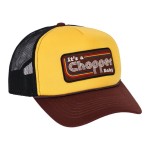 13 1/2 Chopper baby trucker cap brown/yellow stylowa trackerka motocyklowa chopperstyle brązowo-żółta