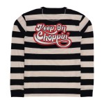 13 1/2 KOC long sleeve black/white longsleve w paski biało-czarne chopperstyle bluzka na długi rękaw w paski 